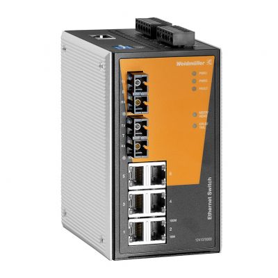 WEIDMULLER IE-SW-PL08MT-6TX-2SC Network switch (programowany), zarządzany, Fast Ethernet, Liczba portów: 6x RJ45, 2x SC wielomodowy, -40 °C...75 °C, IP30 1286790000 /1szt./ (1286790000)